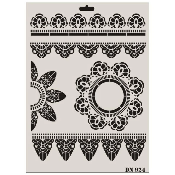 Rich Dantel Seri DN-924 Stencil 35x25 cm - 8