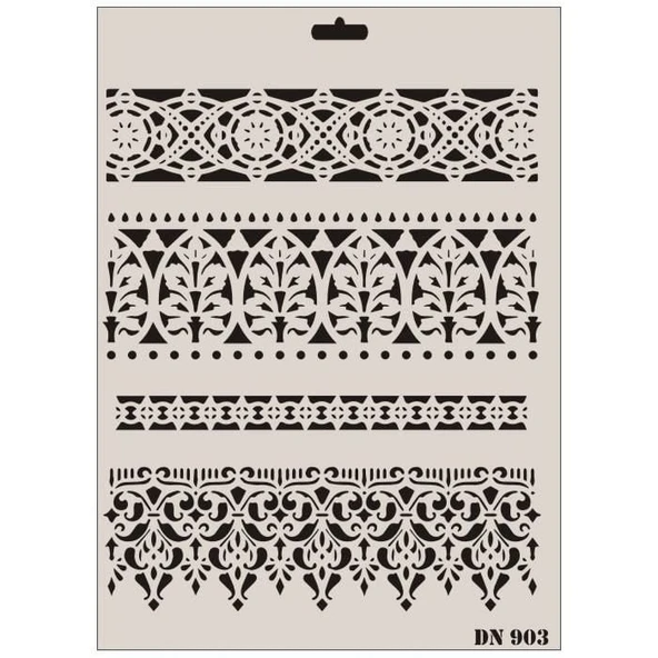 Rich Dantel Seri DN-903 Stencil 35x25 cm - 6