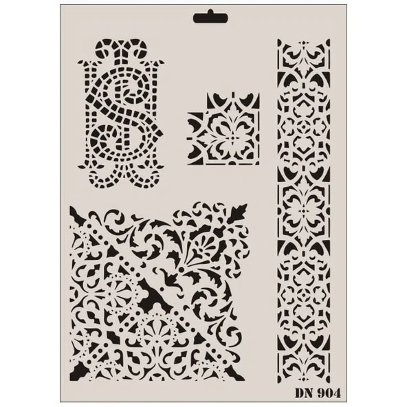 Rich Dantel Seri DN-904 Stencil 35x25 cm - 11