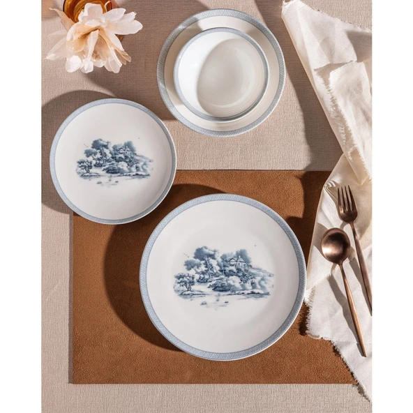 Madame Coco Marcel 24 Parça 6 Kişilik Yemek Takımı