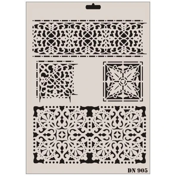 Rich Dantel Seri DN-905 Stencil 35x25 cm - 7