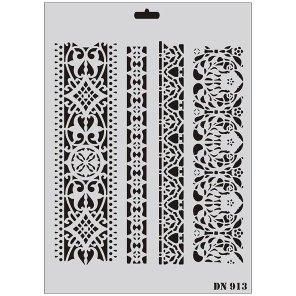 Rich Dantel Seri DN-913 Stencil 35x25 cm - 5
