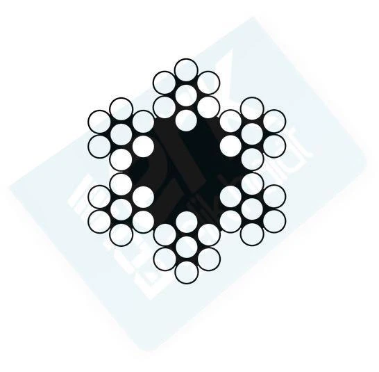 Avmdepo  Çelik Halat 5 mm 1 Metre 6X7 - 5
