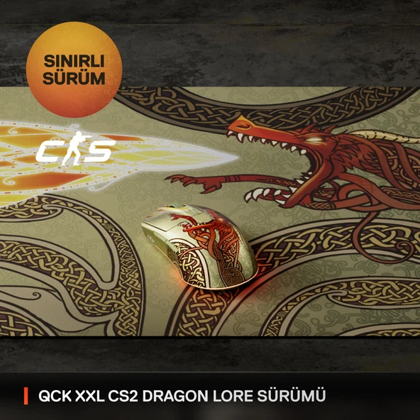 SteelSeries QcK XXL CS2 Dragon Lore Edition Oyun Mouse Pad - 2