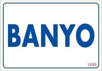 Avmdepo  Banyo Uyarı Levhası 17,5x25 KOD:1688 - 6