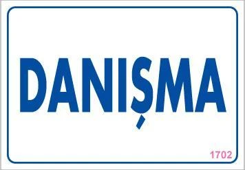 Avmdepo  Danışma Uyarı Levhası 17,5x25 KOD:1702