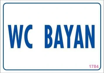 Avmdepo  WC Uyarı Levhası 17,5x25 KOD:1784 - Resim 6