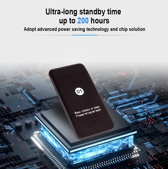 Refox CTP-302-B Titreşimli Sesli 300m 16lı Kablosuz Müşteri Çağrı Zili - 5