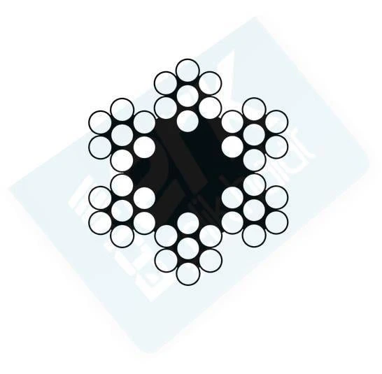 Avmdepo  Çelik Halat 6 mm 1 Metre 6X7 - 8