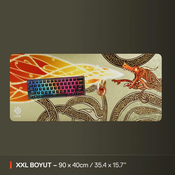 SteelSeries QcK XXL CS2 Dragon Lore Edition Oyun Mouse Pad - 3