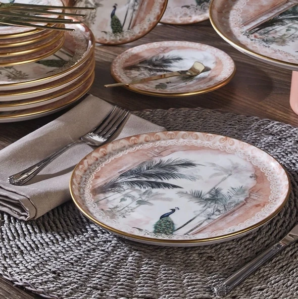 Fecra Peacock 19 Parça Sunum ve Servis Seti - 4