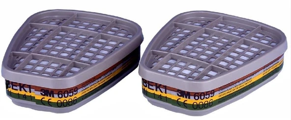 3M 6059 ABEK1 Org. Asit ve Amonyak Buhar Filtresi - 5