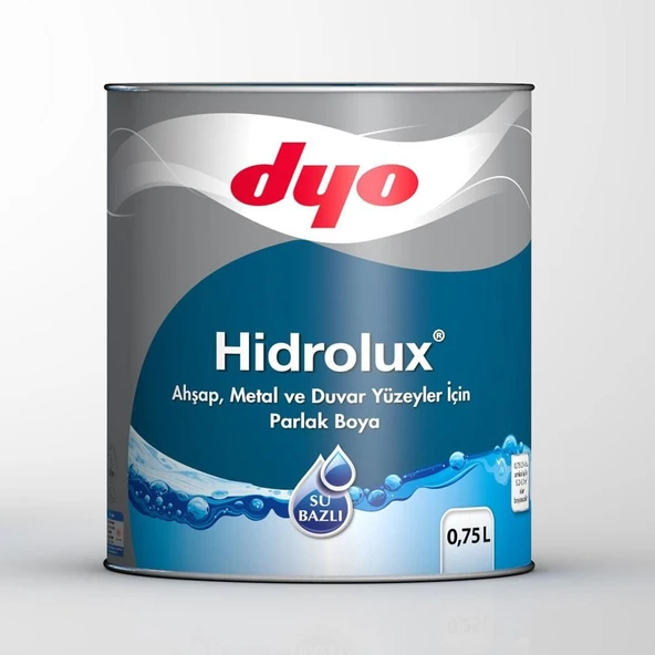 Dyo Hidrolüx 0,75 Litre Beyaz Su Bazlı Ahşap Metal Boyası - 7