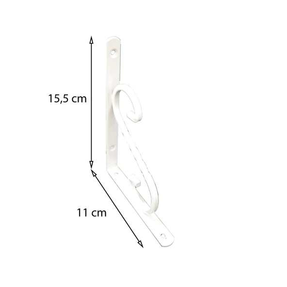 Ferforje Raf Altı No:1 Beyaz - 8