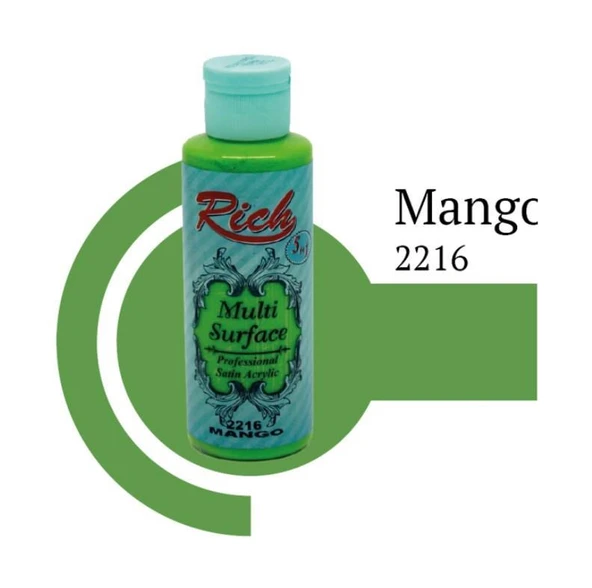 Rich Multi Surface 2216 Mango Akrilik Boya 120 cc - 5