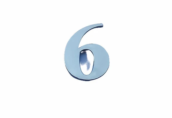 Cemax Villa Boy 6 Rakamı 8,5 cm Yapışkanlı - 3