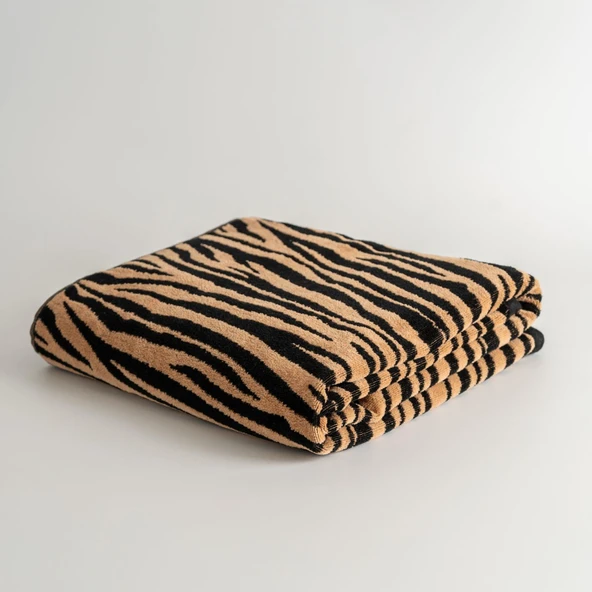 Soley | Tiger | %100 Pamuk Kadife Banyo Havlusu