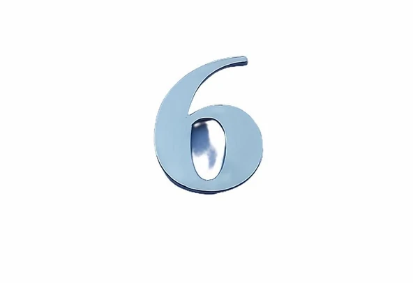 Cemax Villa Boy 6 Rakamı 8,5 cm Yapışkanlı - 8
