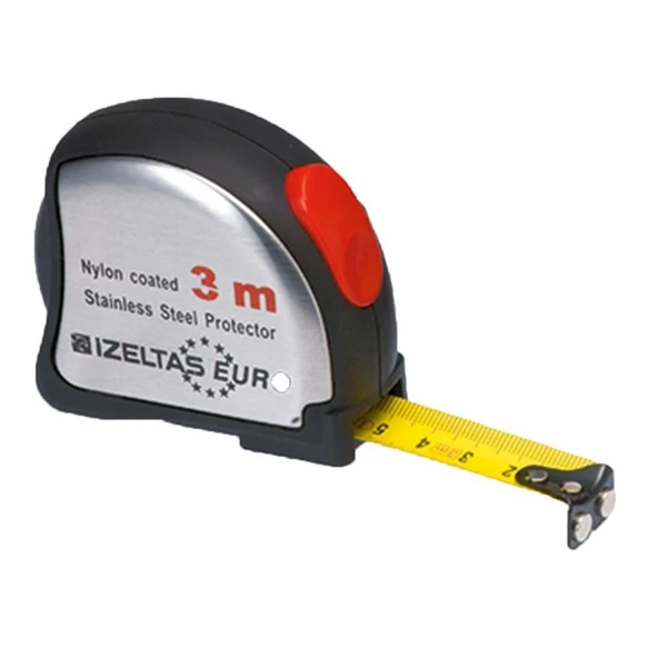 İzeltaş Krom Şerit Metre 3 Metre - 6
