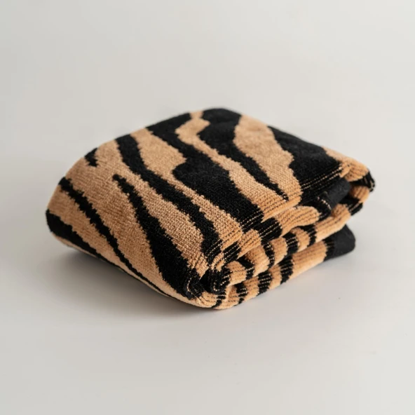 Soley | Tiger | %100 Pamuk Kadife Misafir Havlusu