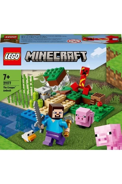 LEGO ® Minecraft® Creeper™ Pususu 21177 Yapım Seti (72 Parça) - 5