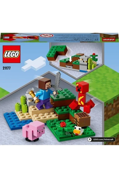 LEGO ® Minecraft® Creeper™ Pususu 21177 Yapım Seti (72 Parça) - 3
