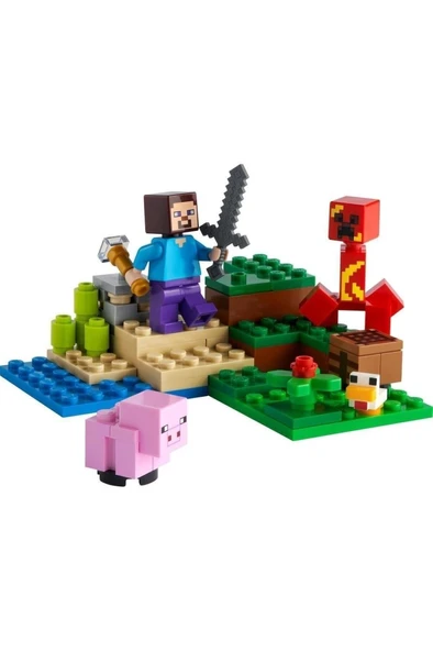 LEGO ® Minecraft® Creeper™ Pususu 21177 Yapım Seti (72 Parça) - 4