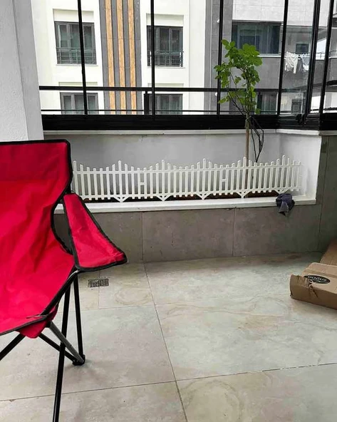 Çarşıbu Plastik Bahçe Peyzaj Çiti Dekoratif Beyaz Çit 59 cm - 1 ADET - 3