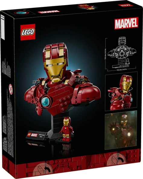 LEGO Super Heroes 76327 Iron Man MK4 Bust - Resim 2