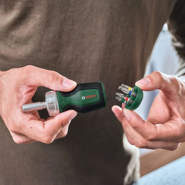 Bosch 6 Parça Bitsli Cırcırlı Tornavida - 11