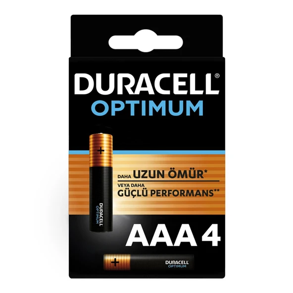 Duracell Optimum Alkalin Pil AAA 4'' lü Paket - 4