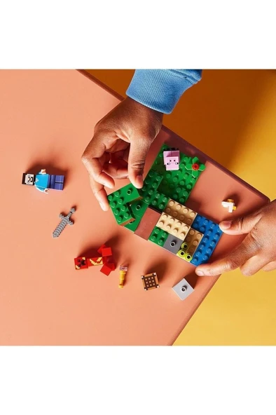 LEGO ® Minecraft® Creeper™ Pususu 21177 Yapım Seti (72 Parça) - 6