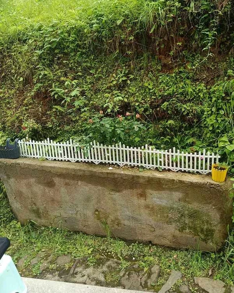 Çarşıbu Plastik Bahçe Peyzaj Çiti Dekoratif Beyaz Çit 59 cm - 1 ADET - 8