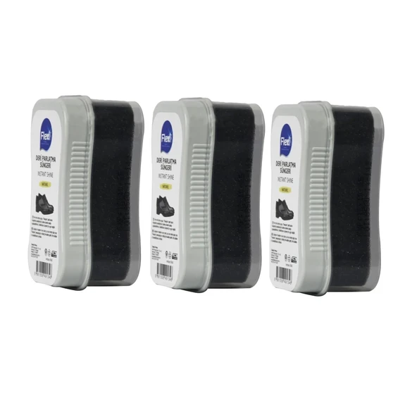 Flexi Cilalı Deri Parlatma Süngeri Naturel 3 Adet ürün görseli