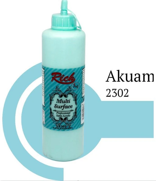 Rich Multi Surface 2202 Akuamarin Akrilik Boya 120 cc - 7