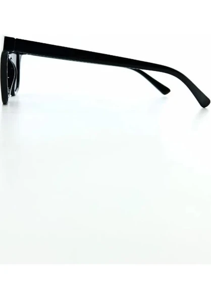 Sade Detaylı Şık Stil Tasarım UV 400 Korumalı Polarize Çerçeve Siyah Unisex Güneş Gözlüğü - 3