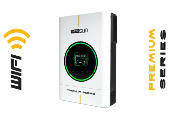 Mexxsun Premium 24V 4kW Tam Sinüs Akıllı İnverter (Wi-Fi/ Dual Output) - 1