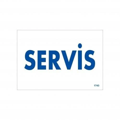 Avmdepo  Servis Uyarı Levhası 17,5x25 KOD:1743 - Resim 8