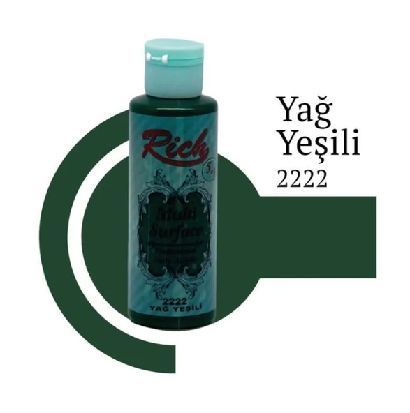 Rich Multi Surface 2222 Yağ Yeşili Akrilik Boya 120 cc - 5