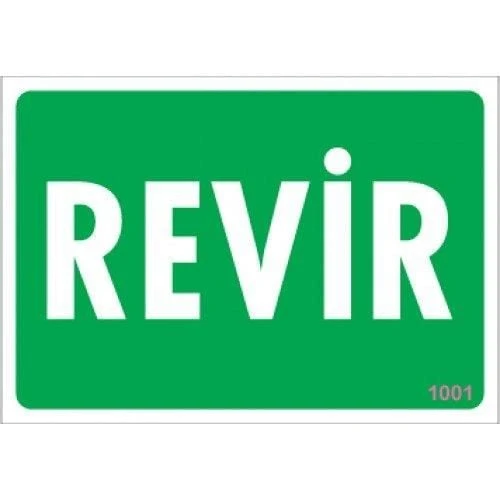 Avmdepo  Revir Uyarı Levhası 17,5x25 KOD:1001 - Resim 9