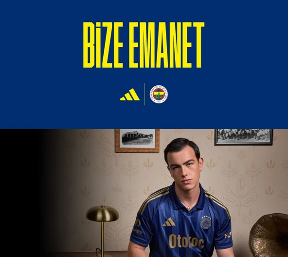 Fenerbahçe S.K. Çubuklu Forma 25/26 Erkek İç Saha Forması - 4