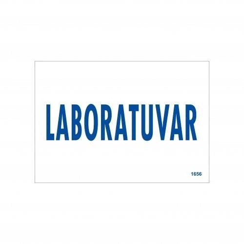 Avmdepo  Laboratuvar Uyarı Levhası 17,5x25 KOD:1656 - 7