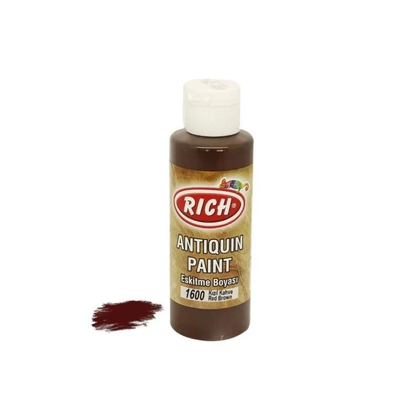 Rich 1600 Kızıl Kahve 120 ml Eskitme Ahşap Boyası - 12