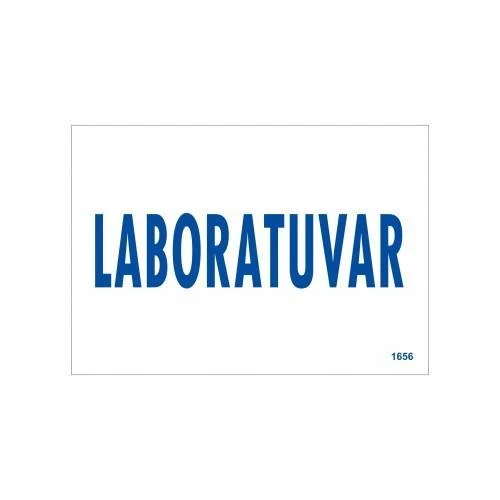 Avmdepo  Laboratuvar Uyarı Levhası 17,5x25 KOD:1656 - 2