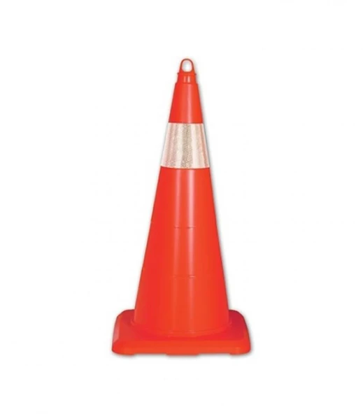 Ennalbur Esnek Kırılmaz Trafik Konisi Tek Reflektörlü 50 cm - 4