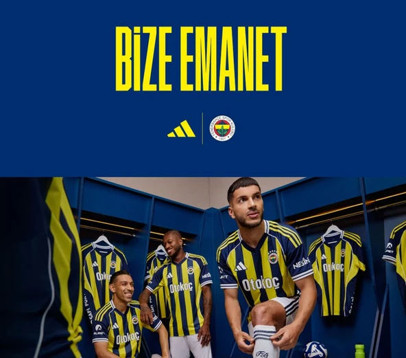 Fenerbahçe S.K. Çubuklu Forma 25/26 Erkek İç Saha Forması - 6