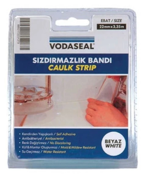 Vodaseal Küvet Kenar Sızdırmazlık Bandı 22 mm 3,35 Metre - 8