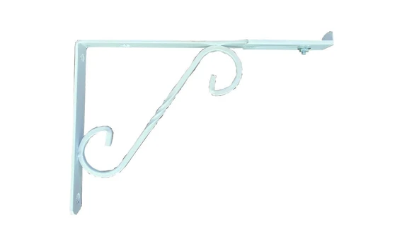 Avmdepo Ayarlı Ferforje Raf Altı No:1 Beyaz - 2