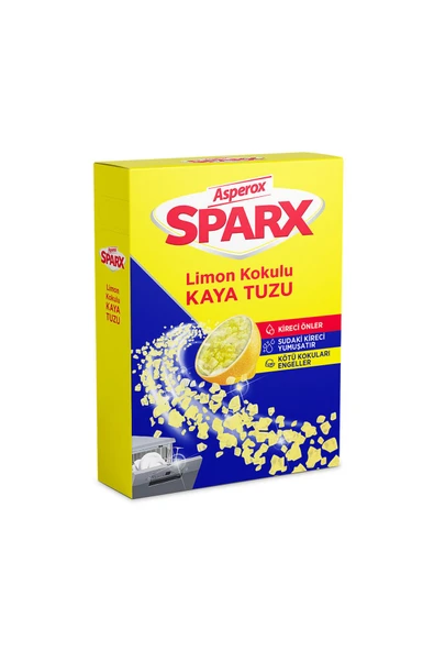ASPEROX Sparx Limon Kokulu Kaya Tuzu 1.5 Kg ürün görseli