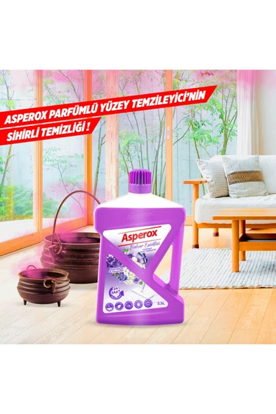 ASPEROX Bahar Esintisi Menekşe Ve Yasemin Yüzey Temizleyici 2.5 Lt - Resim 2